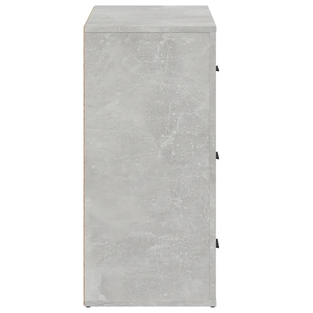 vidaXL Servantă, gri beton, 80x33x70 cm, lemn prelucrat