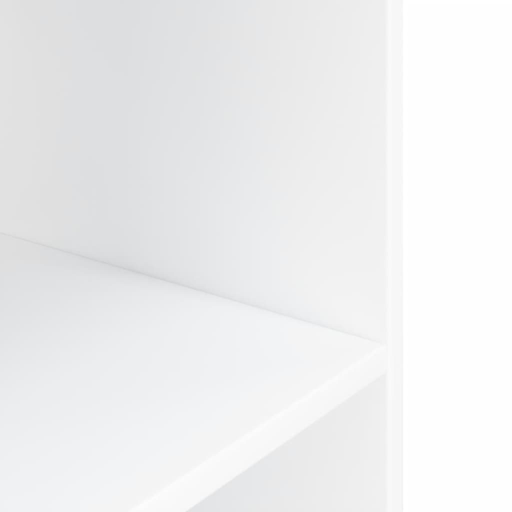 vidaXL Suport pentru acvariu, alb, 80x35x60 cm, lemn prelucrat