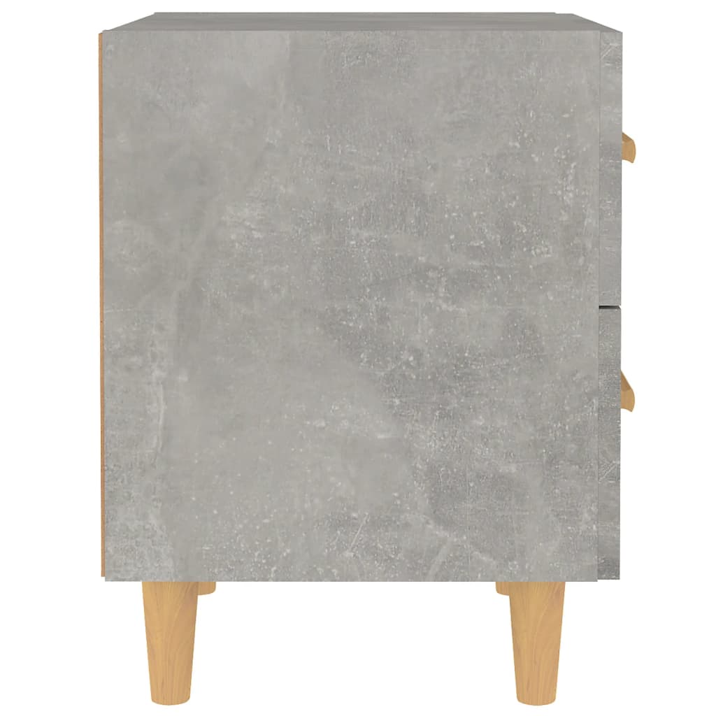 vidaXL Noptiere, 2 buc., gri beton, 40x35x47,5 cm