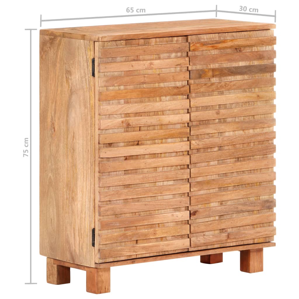 vidaXL Servantă, 65x30x75 cm, lemn masiv de mango