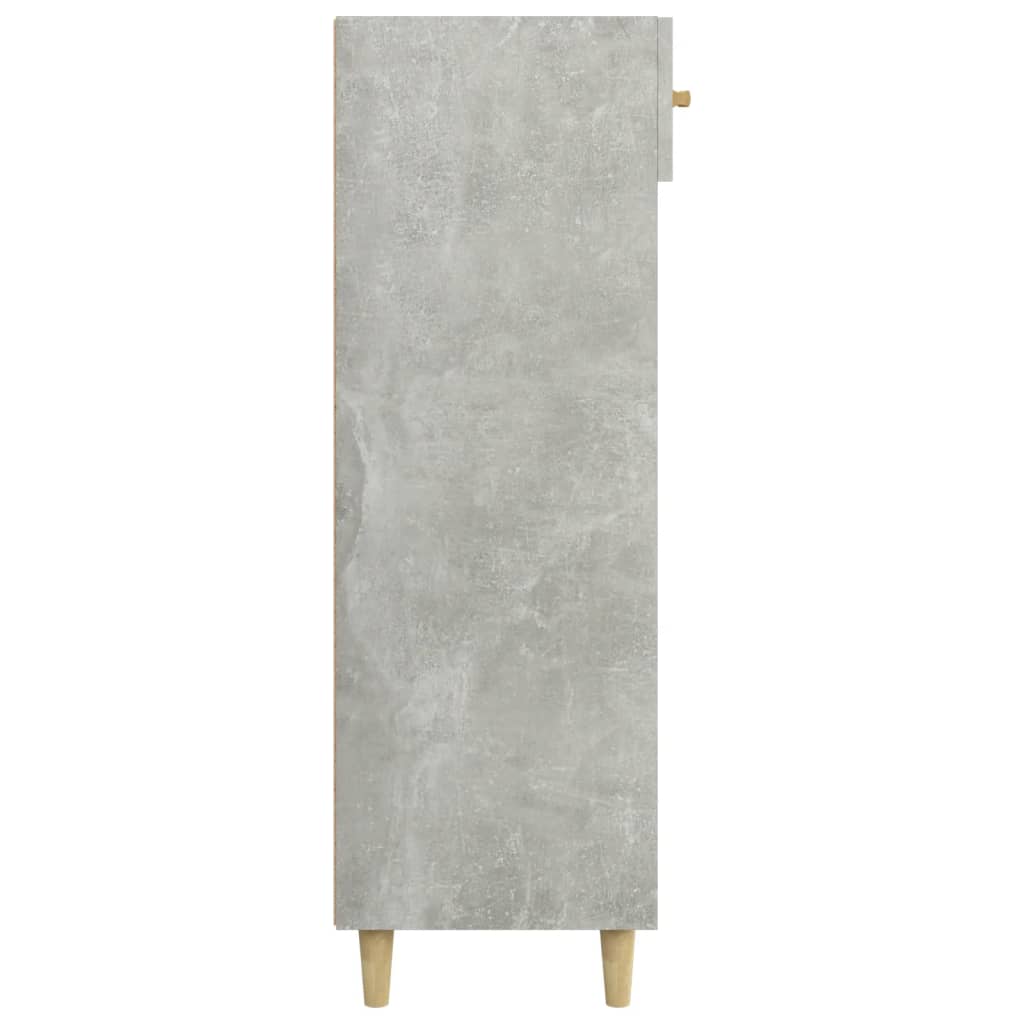 vidaXL Pantofar, gri beton, 60x35x105 cm, lemn compozit
