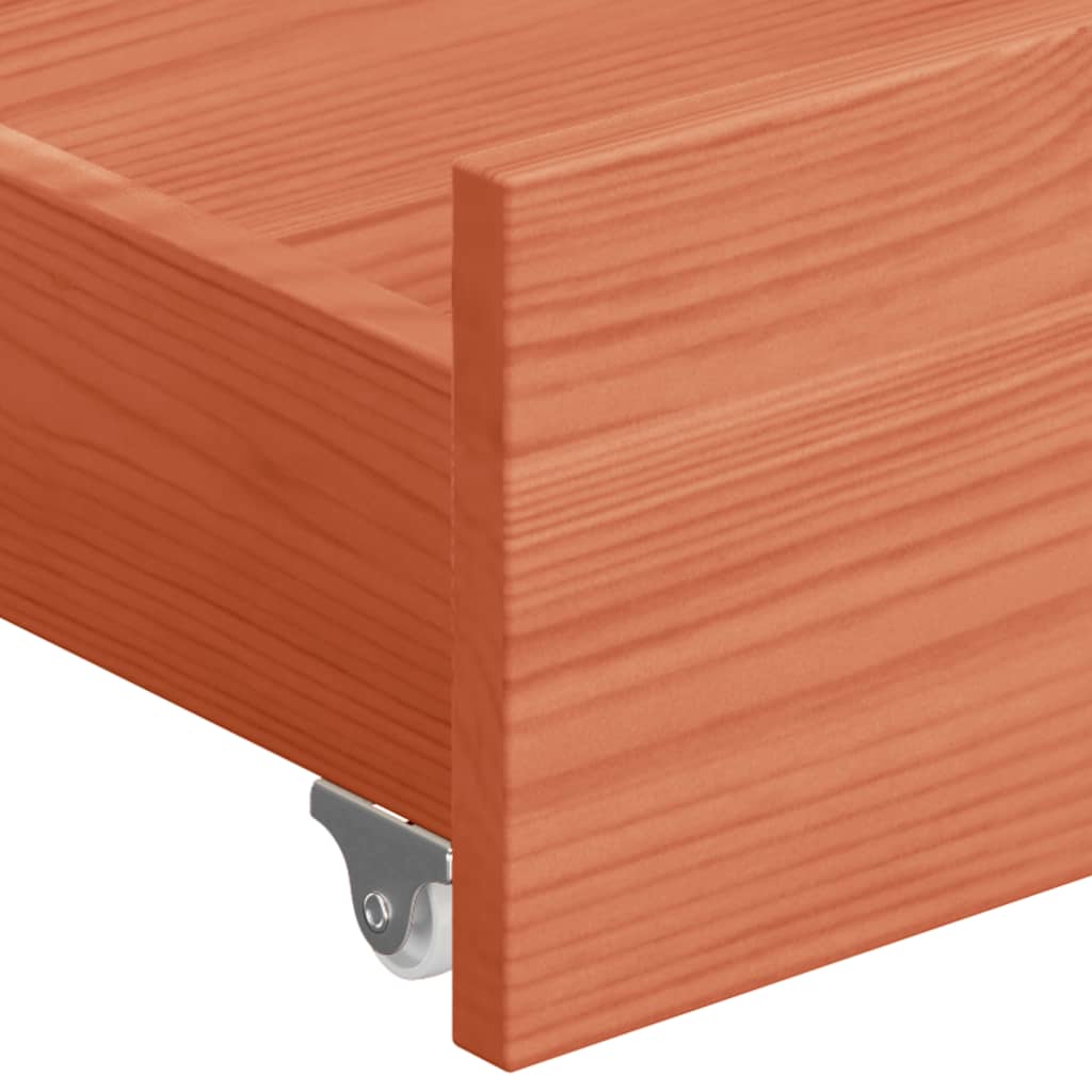 vidaXL Cadru pat cu baldachin, 4 sertare, 160x200 cm, lemn masiv pin