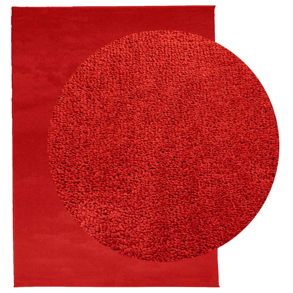 vidaXL Covor „OVIEDO”, fire scurte, roșu, 240x340 cm