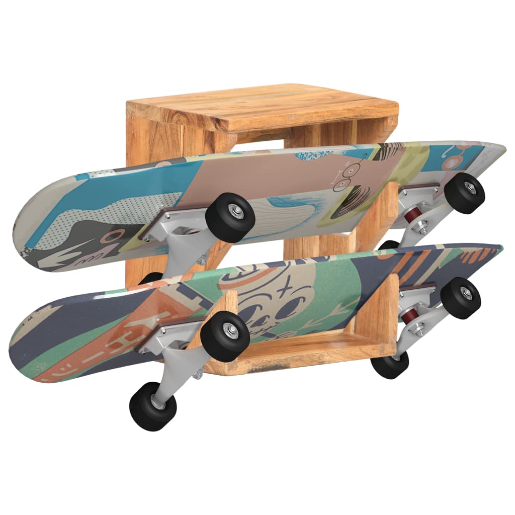 vidaXL Suport skateboard de perete 25x20x30 cm lemn masiv de acacia
