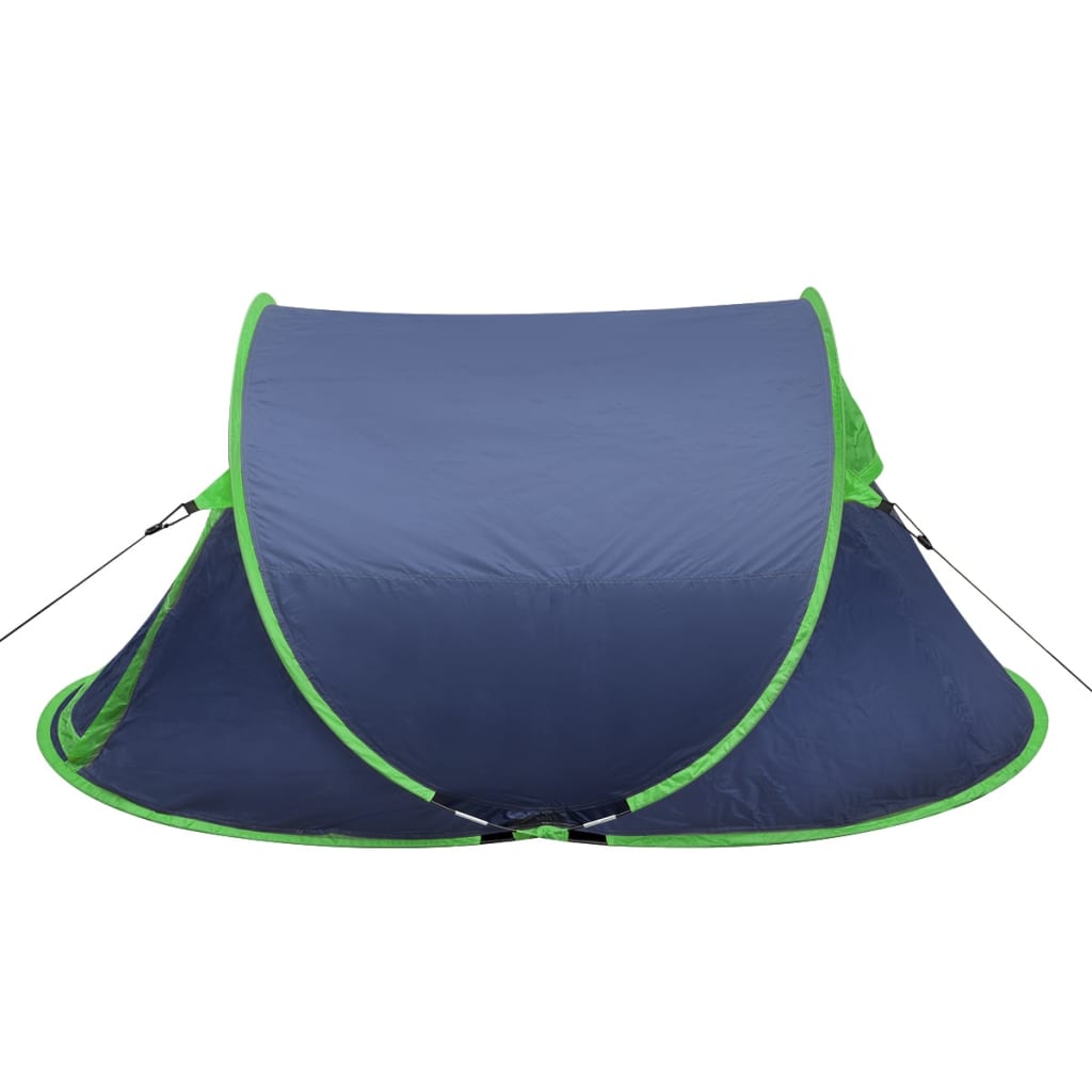 vidaXL Cort camping pop-up pentru 2 persoane bleumarin/verde
