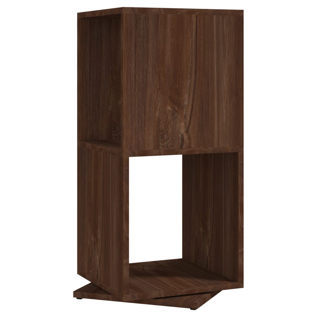vidaXL Dulap rotativ, stejar maro, 34,5x34,5x75,5 cm, lemn prelucrat