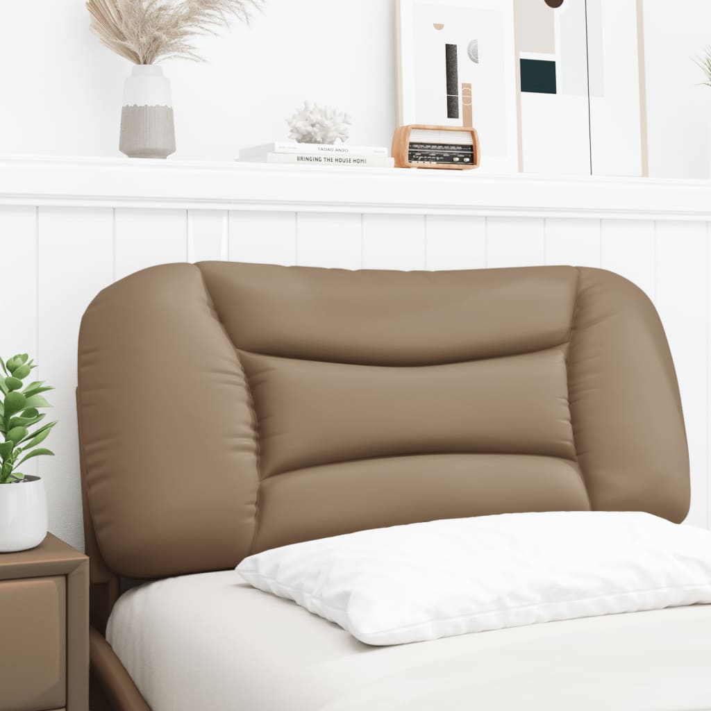 vidaXL Pernă pentru tăblie pat, cappuccino, 80 cm, piele artificială