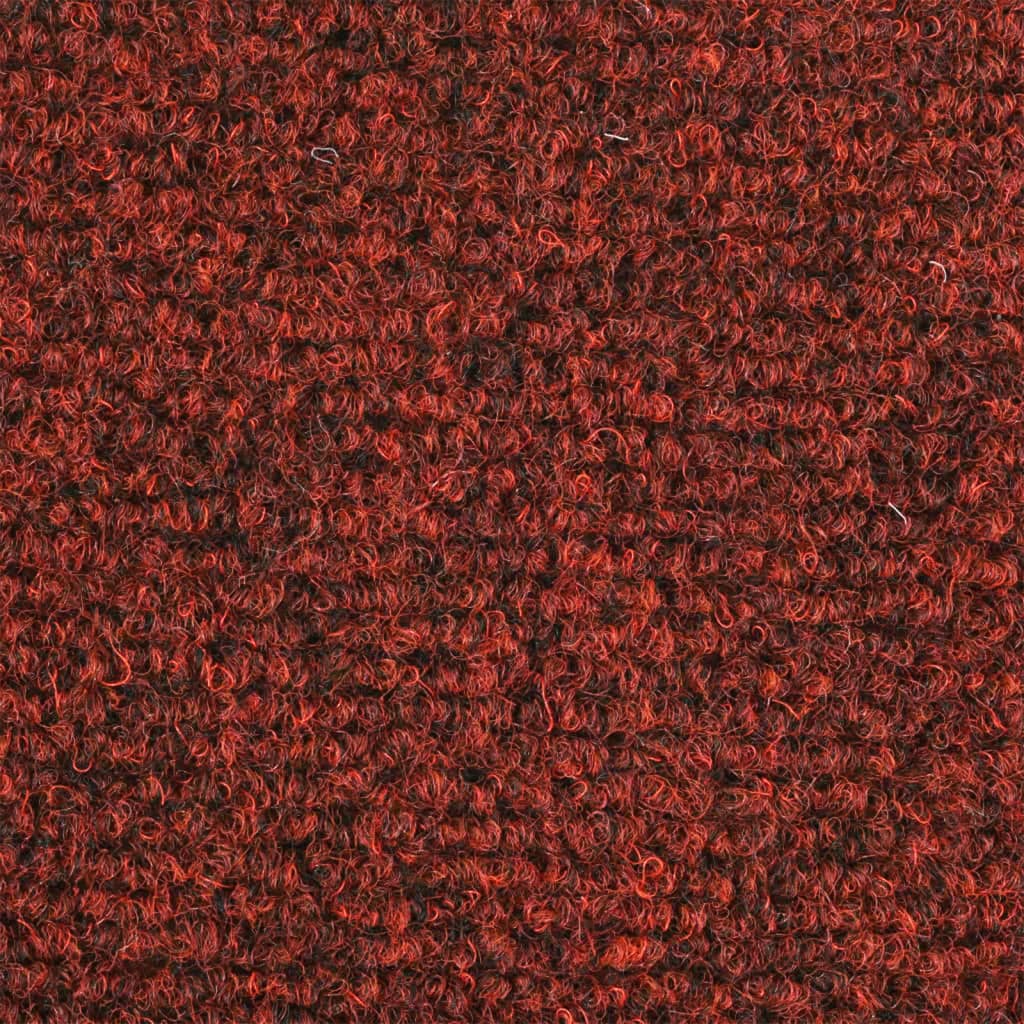 vidaXL Covorașe scări autoadezive 5 buc. roșu, 56x17x3 cm stil punch