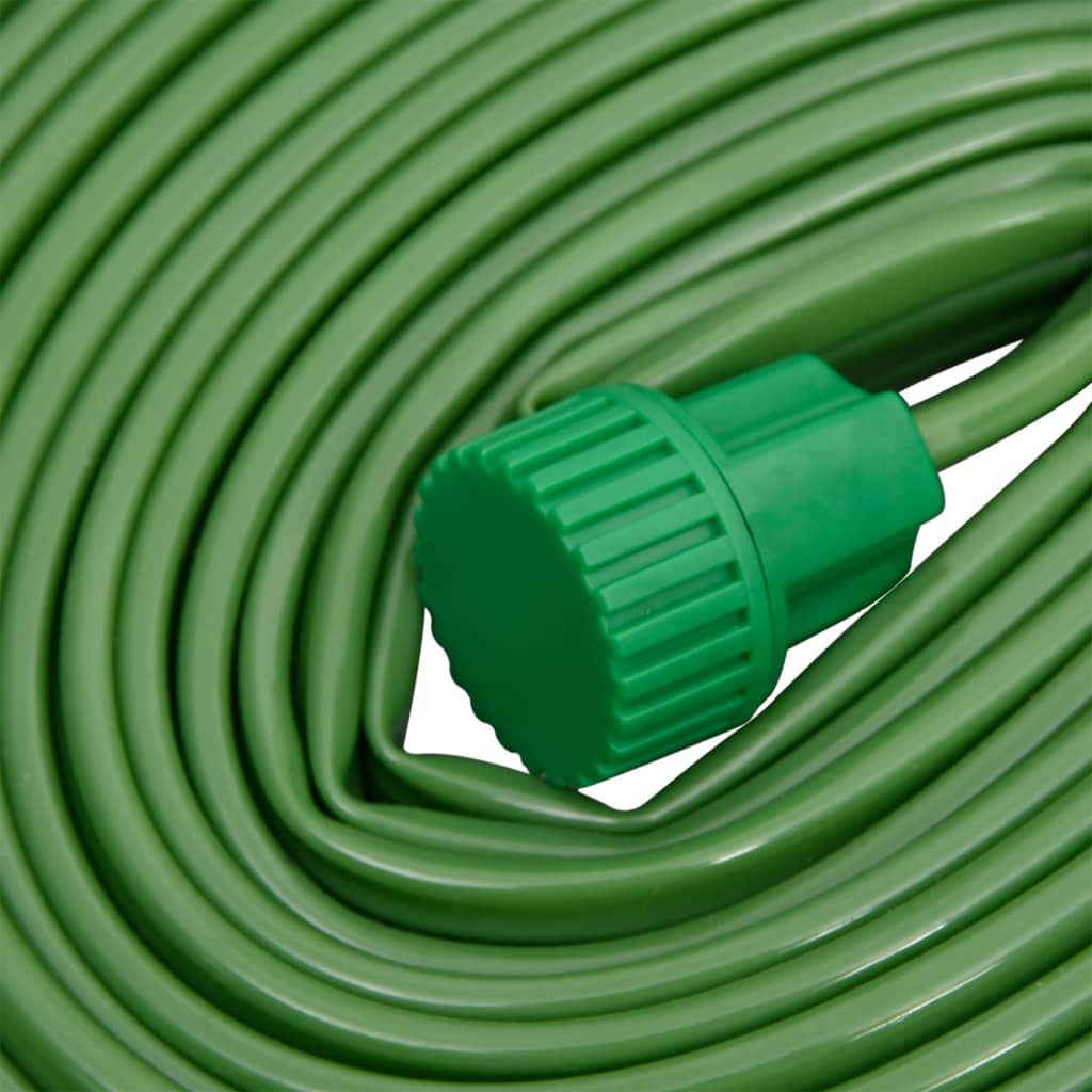 vidaXL Furtun pentru stropit cu 3 tuburi, verde, 7,5 m, PVC