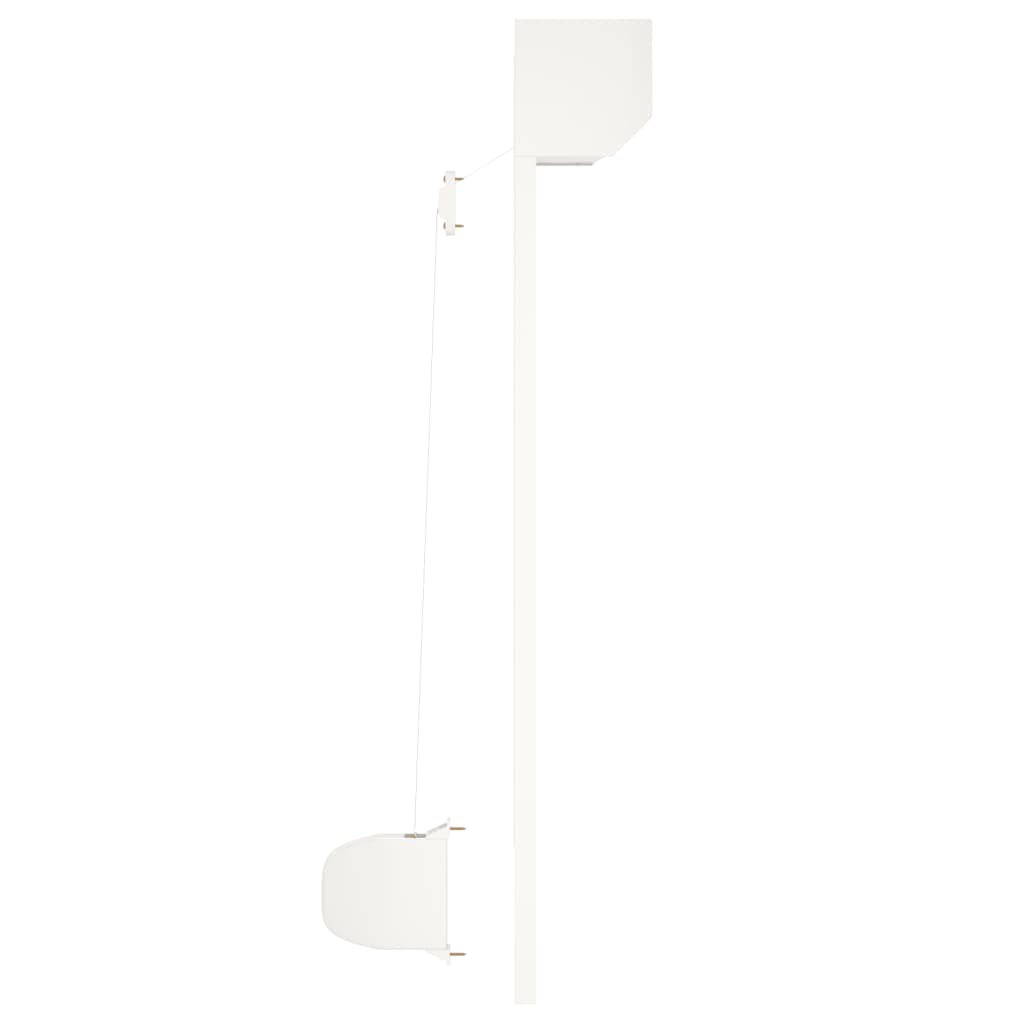 vidaXL Oblon rulant, alb, 70 x 100 cm, aluminiu