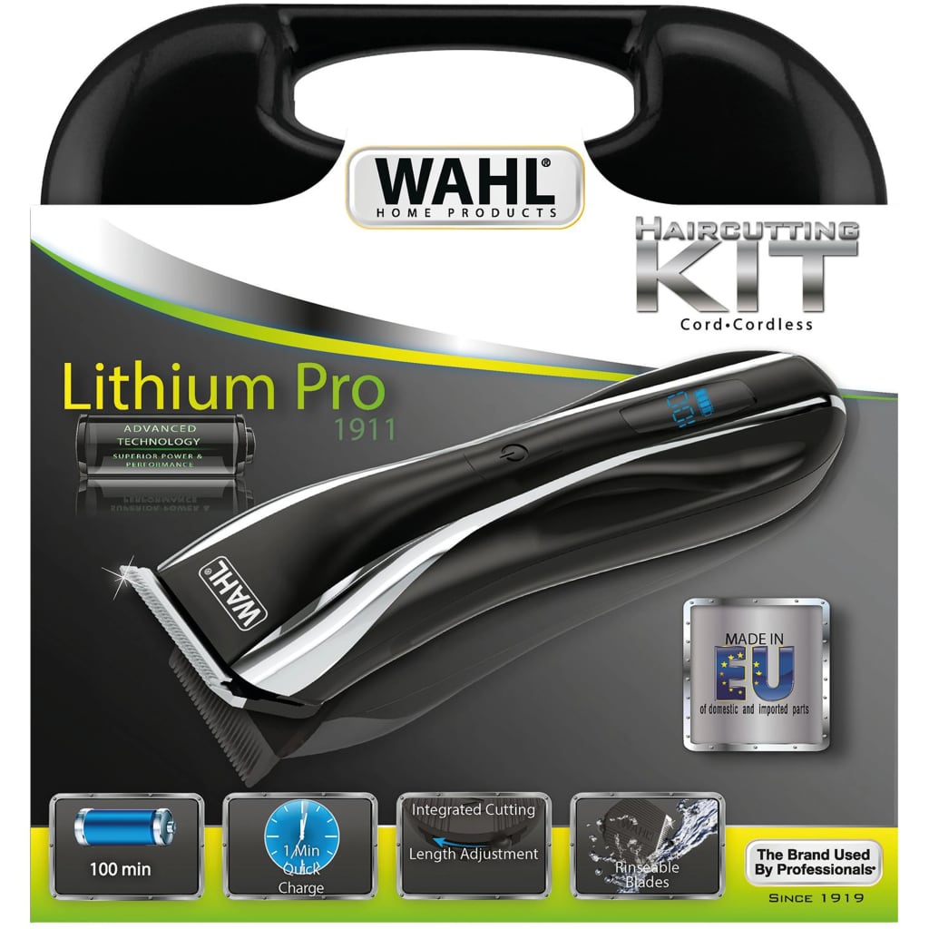 Wahl Set mașini de tuns & toaletat părul 13 piese Lithium Pro LCD 6W