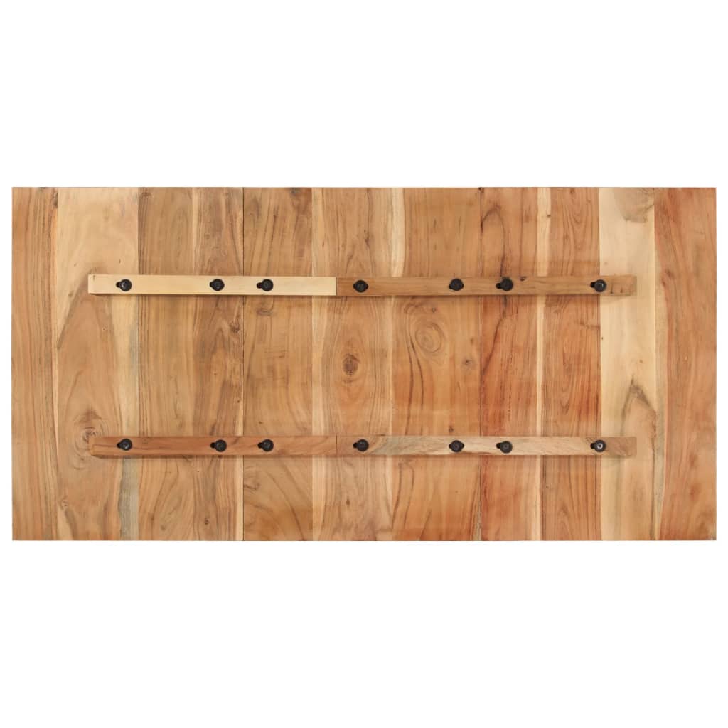 vidaXL Blat de masă, 120x60x(1,5-1,6) cm, lemn masiv reciclat
