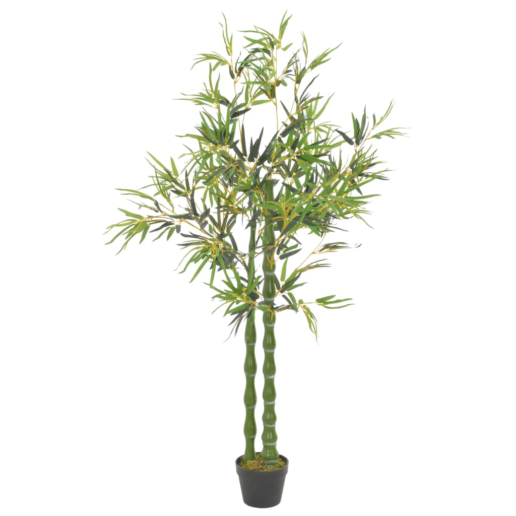 vidaXL Plantă artificială bambus cu ghiveci, verde, 160 cm
