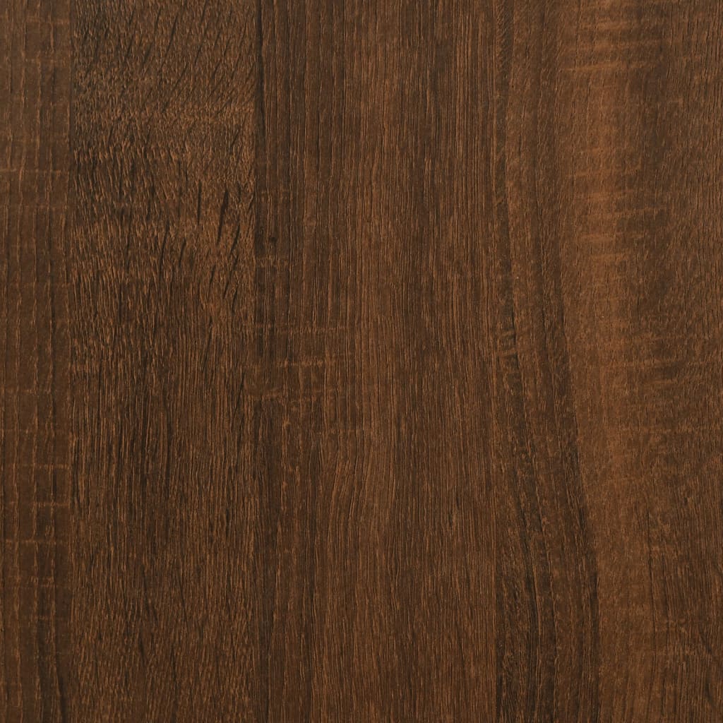 vidaXL Noptiere picioare lemn masiv, 2 buc., stejar maro, 40x35x50 cm