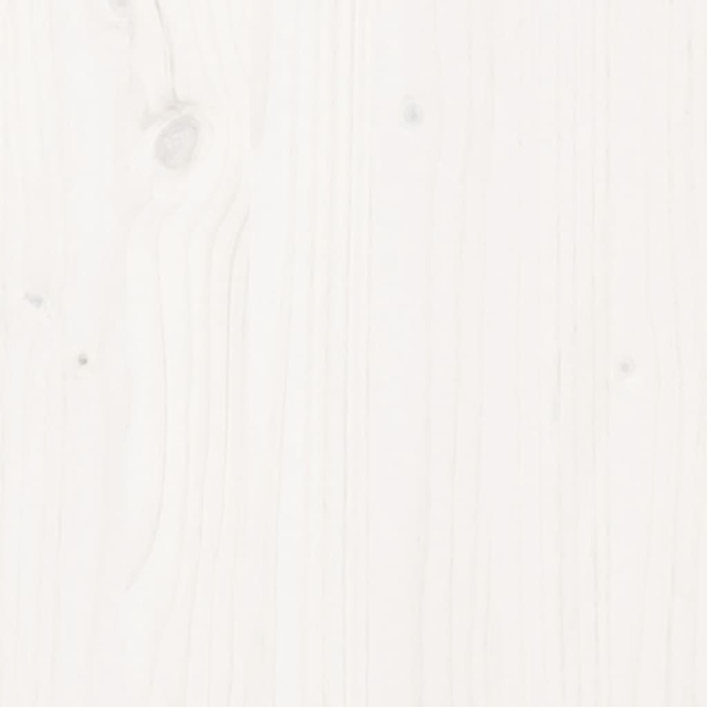 vidaXL Pat de zi cu extensie, alb, 80x200 cm, lemn masiv de pin