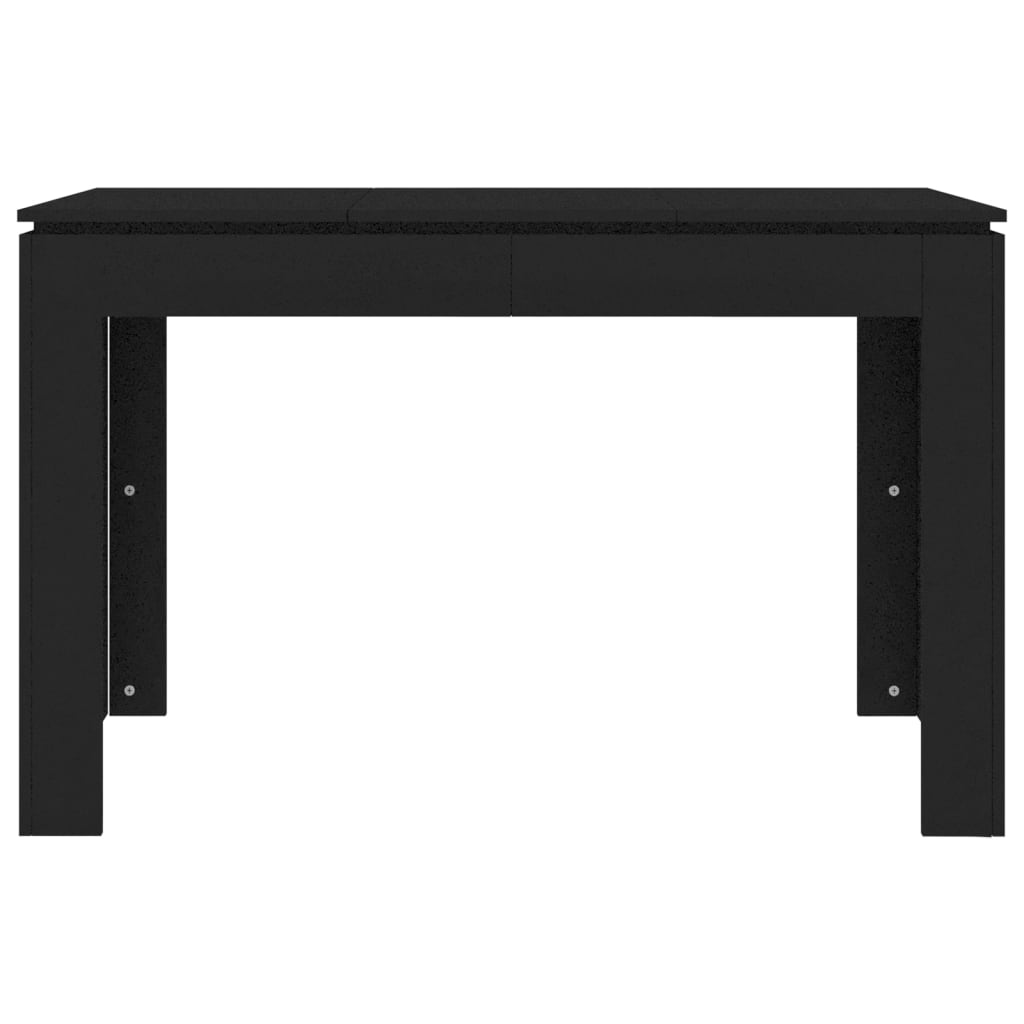 vidaXL Masă de bucătărie, negru, 120 x 60 x 76 cm, PAL