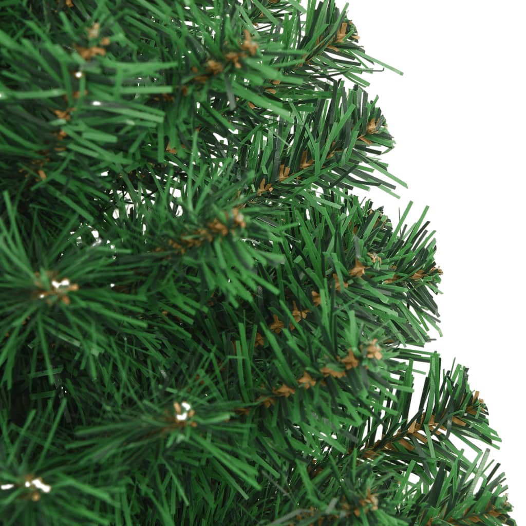 vidaXL Brad de Crăciun artificial cu ramuri groase, verde, 120 cm, PVC