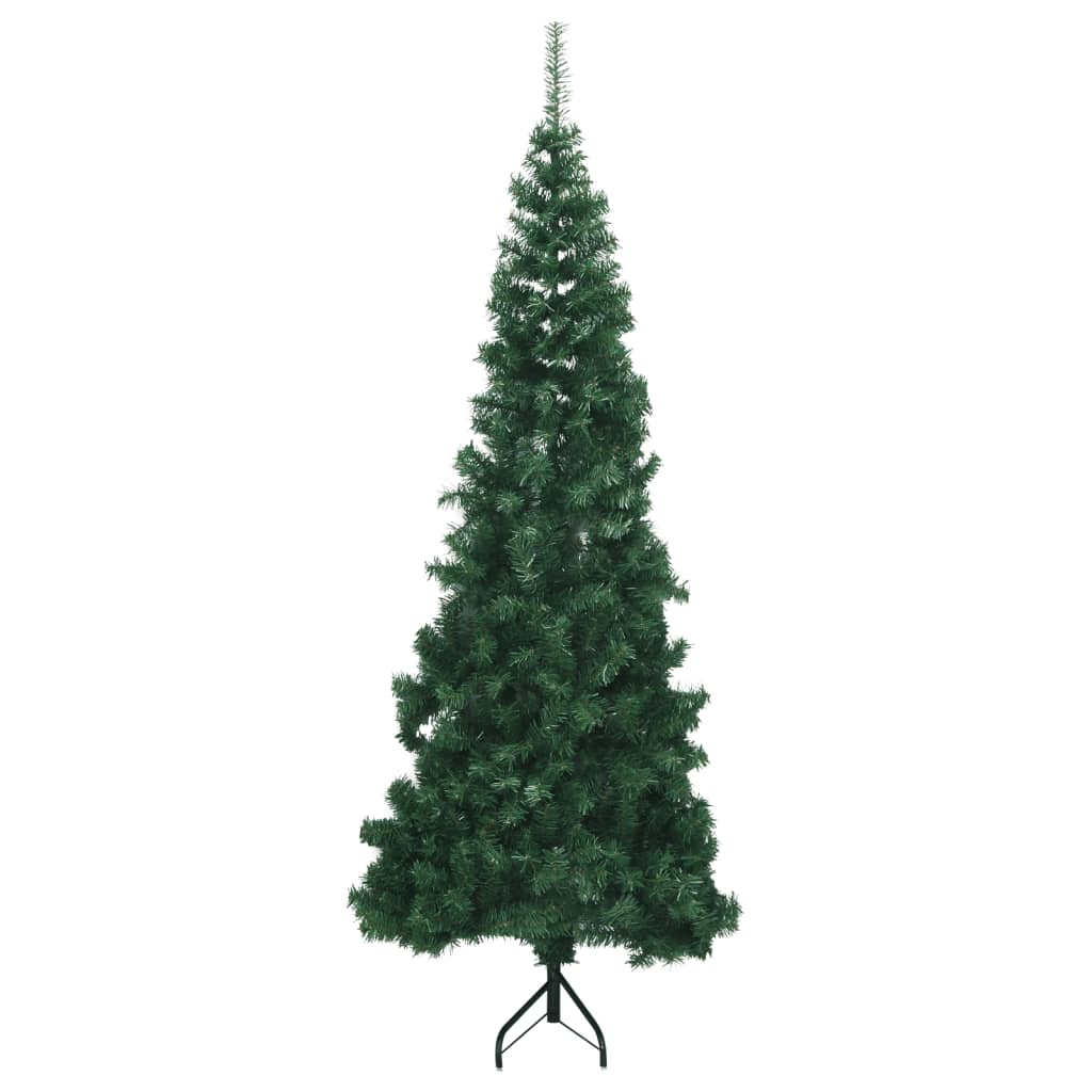 vidaXL Brad de Crăciun artificial de colț, verde, 210 cm, PVC