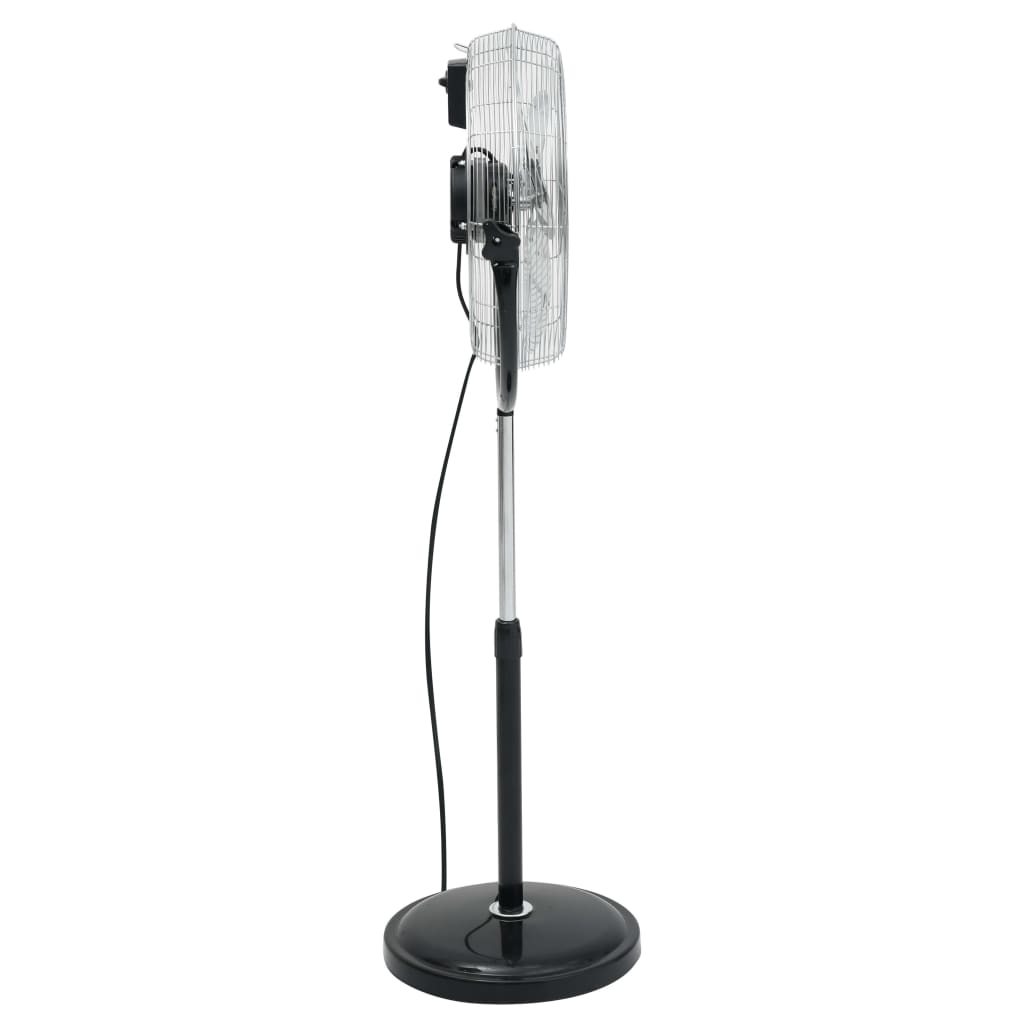 vidaXL Ventilator cu picior și cap rotativ, 3 viteze, 45 cm, 100 W