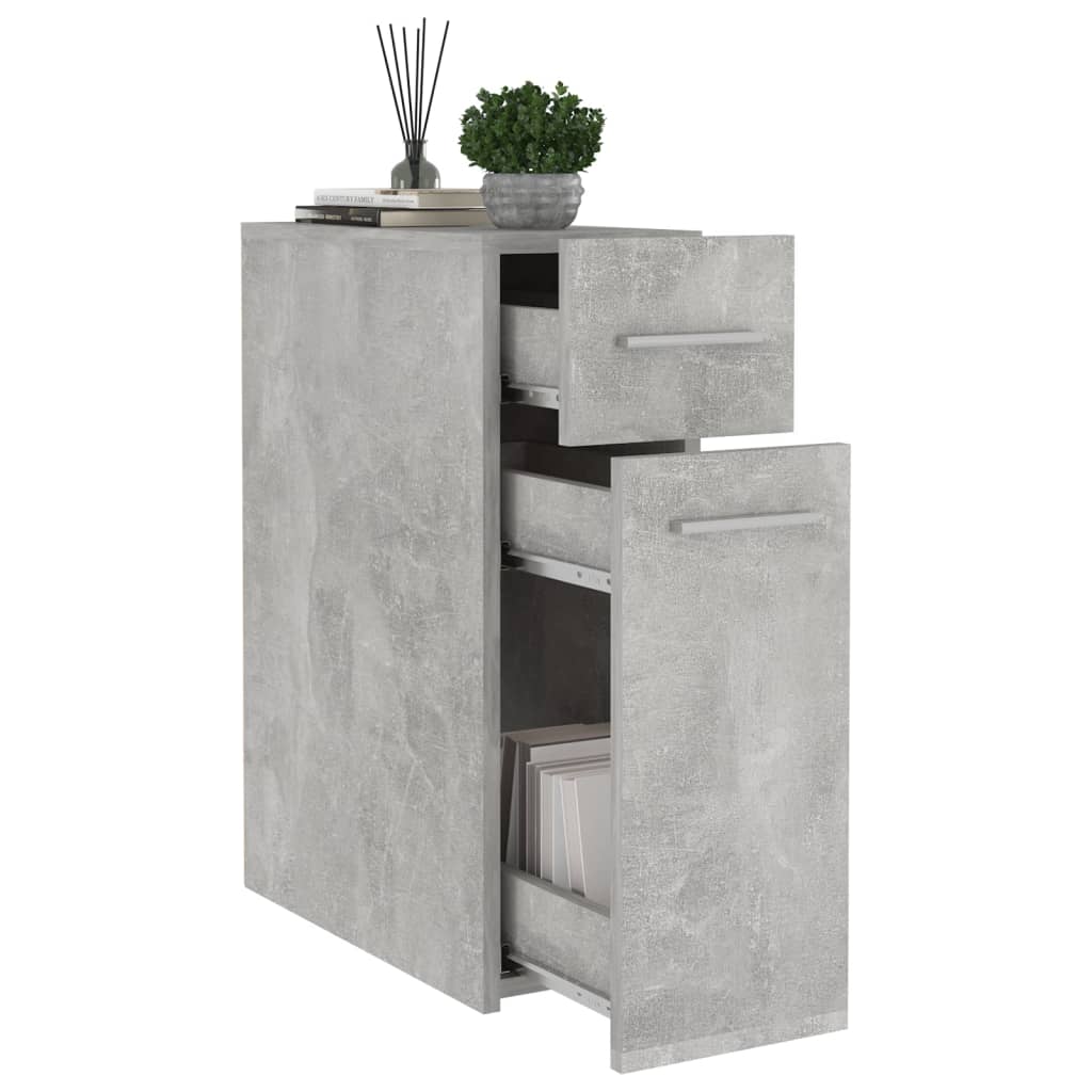 vidaXL Dulap de farmacie, gri beton, 20x45,5x60 cm, PAL