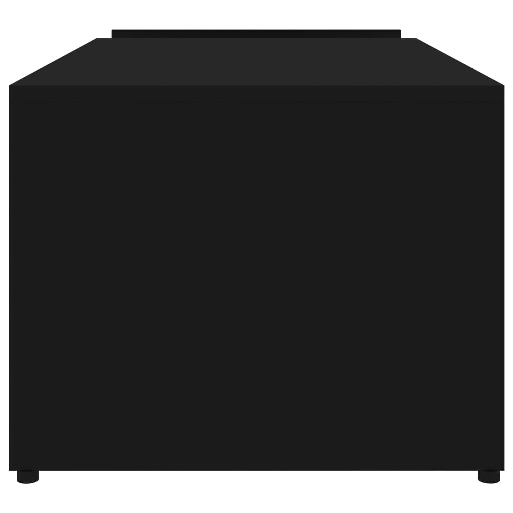 vidaXL Măsuță de cafea, negru, 90x45x35 cm, PAL