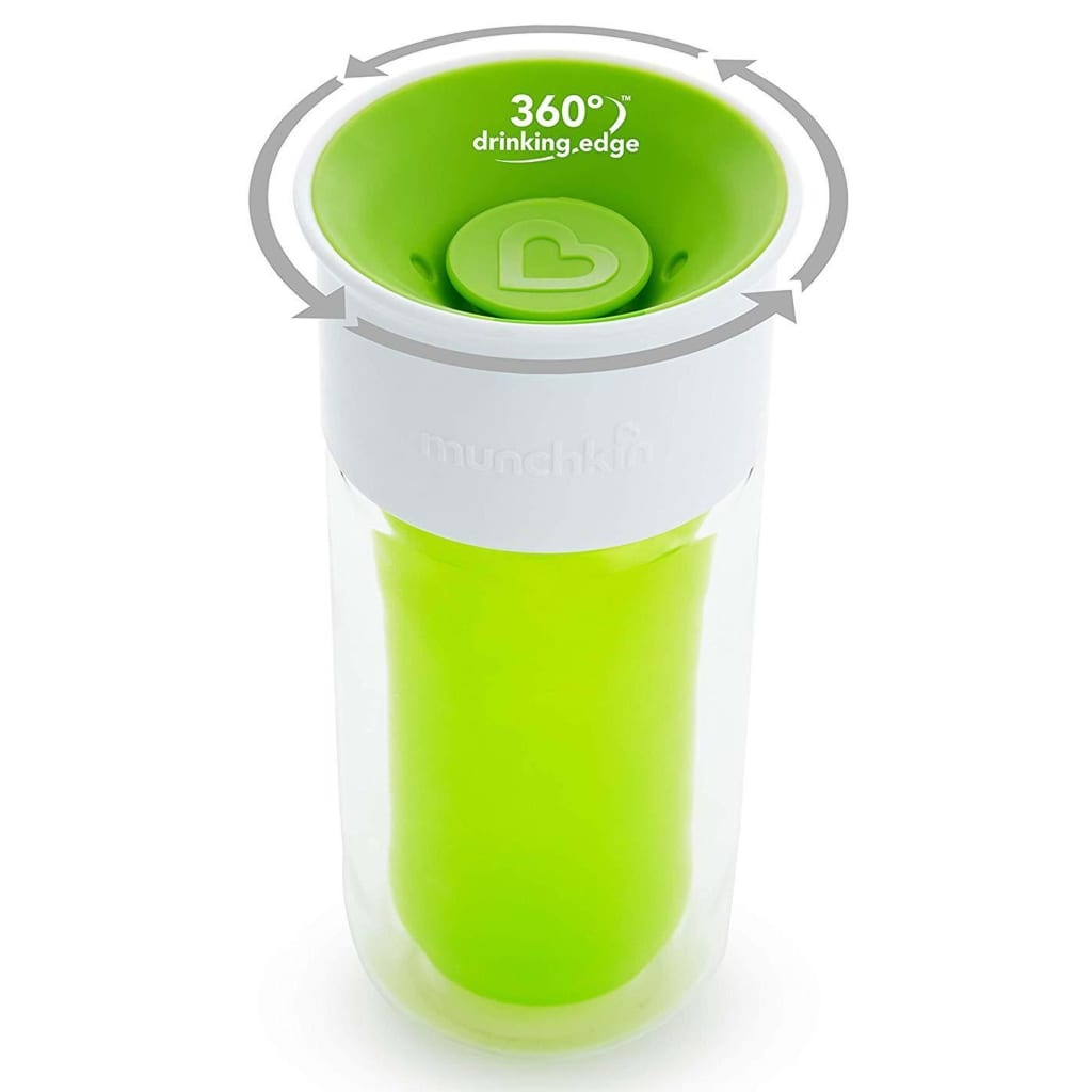 430939 Munchkin Insulated Personalised Cup "Miracle 360°" Green