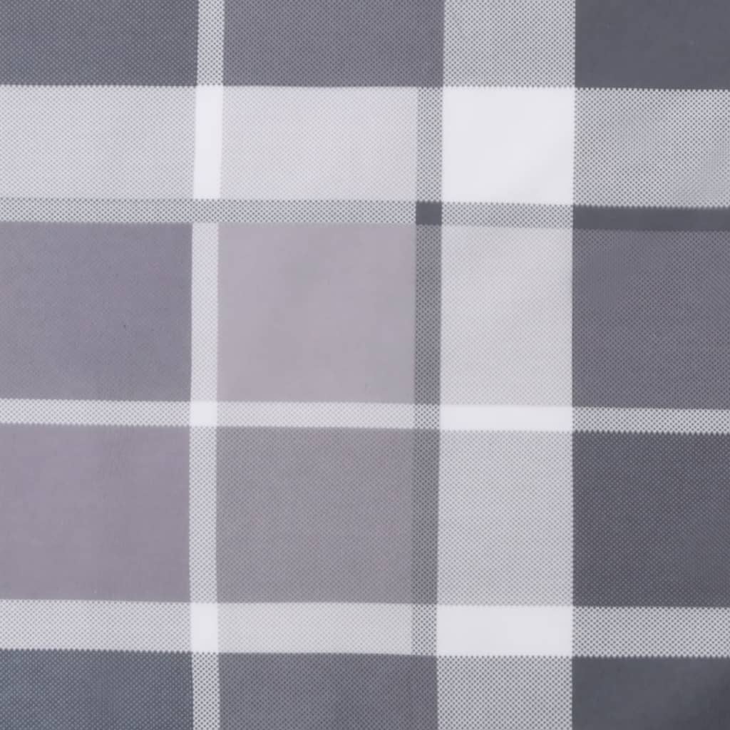 vidaXL Pernă de paleți, gri carouri, 58x58x10 cm, material textil