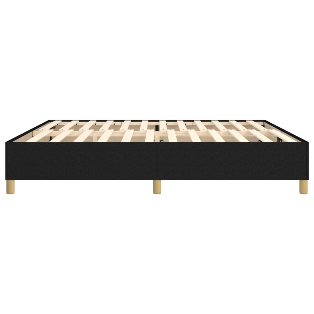 vidaXL Cadru de pat, negru, 200x200 cm, material textil