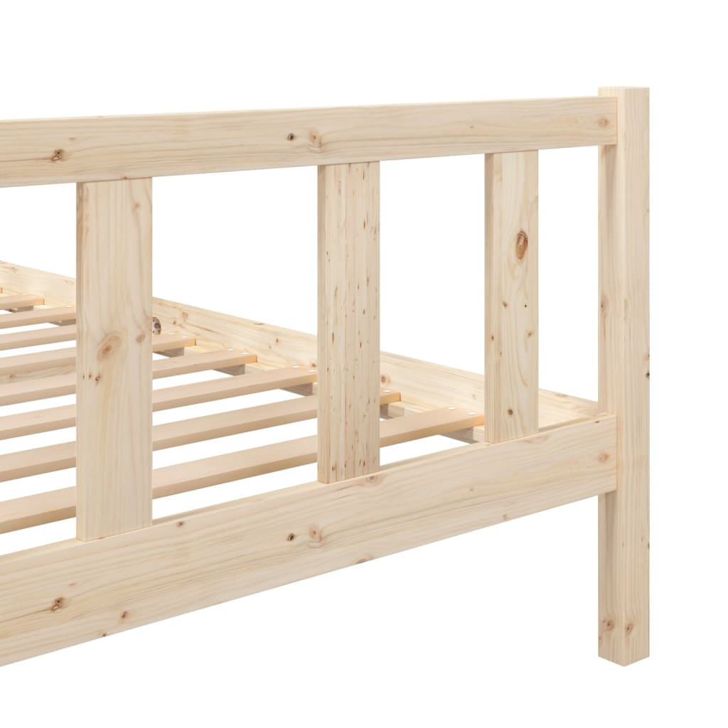 vidaXL Cadru de pat mic dublu, 120x190 cm, lemn masiv
