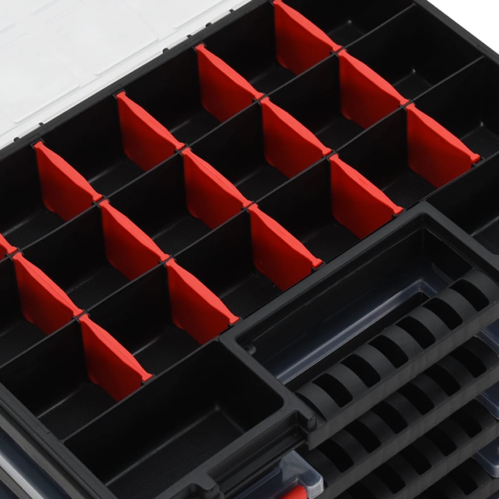 vidaXL Cutii de organizare, 10 buc., 34,5x25x5 cm, polipropilenă