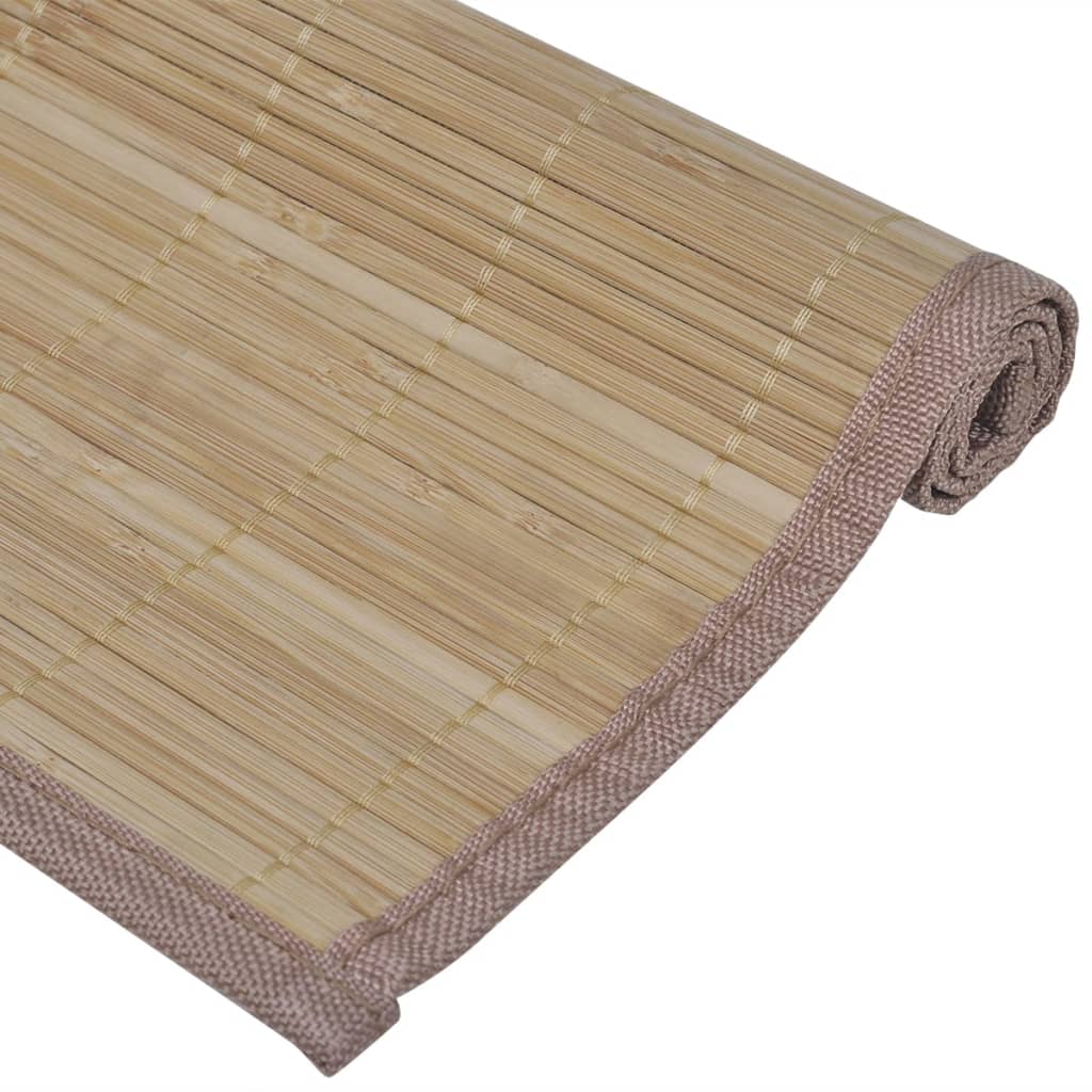 Suporturi din bambus pentru farfurii, 30 x 45 cm, maro