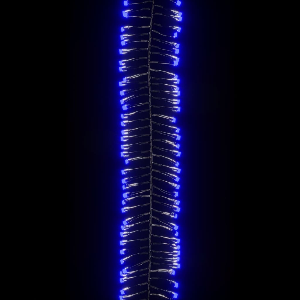 vidaXL Instalație tip cluster cu 2000 LED-uri, albastru, 17 m, PVC