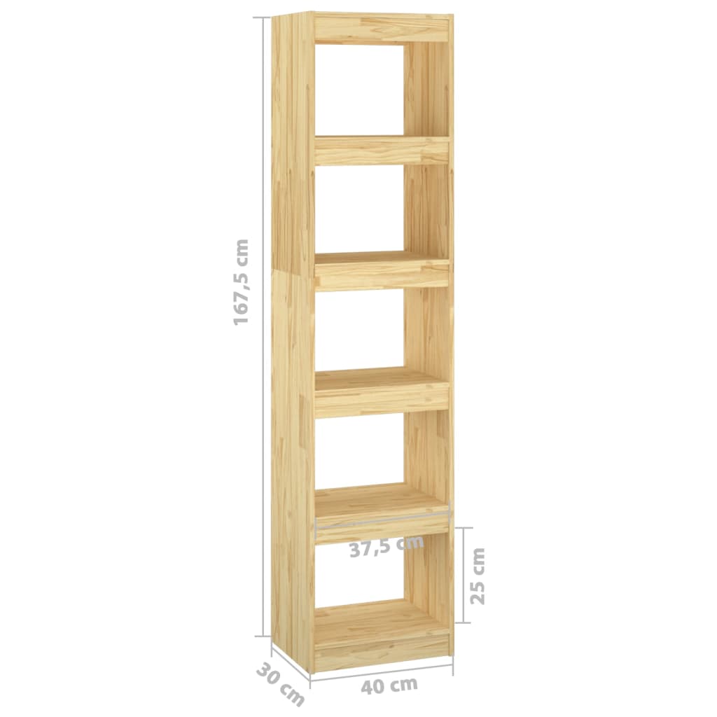vidaXL Bibliotecă/Separator cameră, 40x30x167,5 cm, lemn masiv pin
