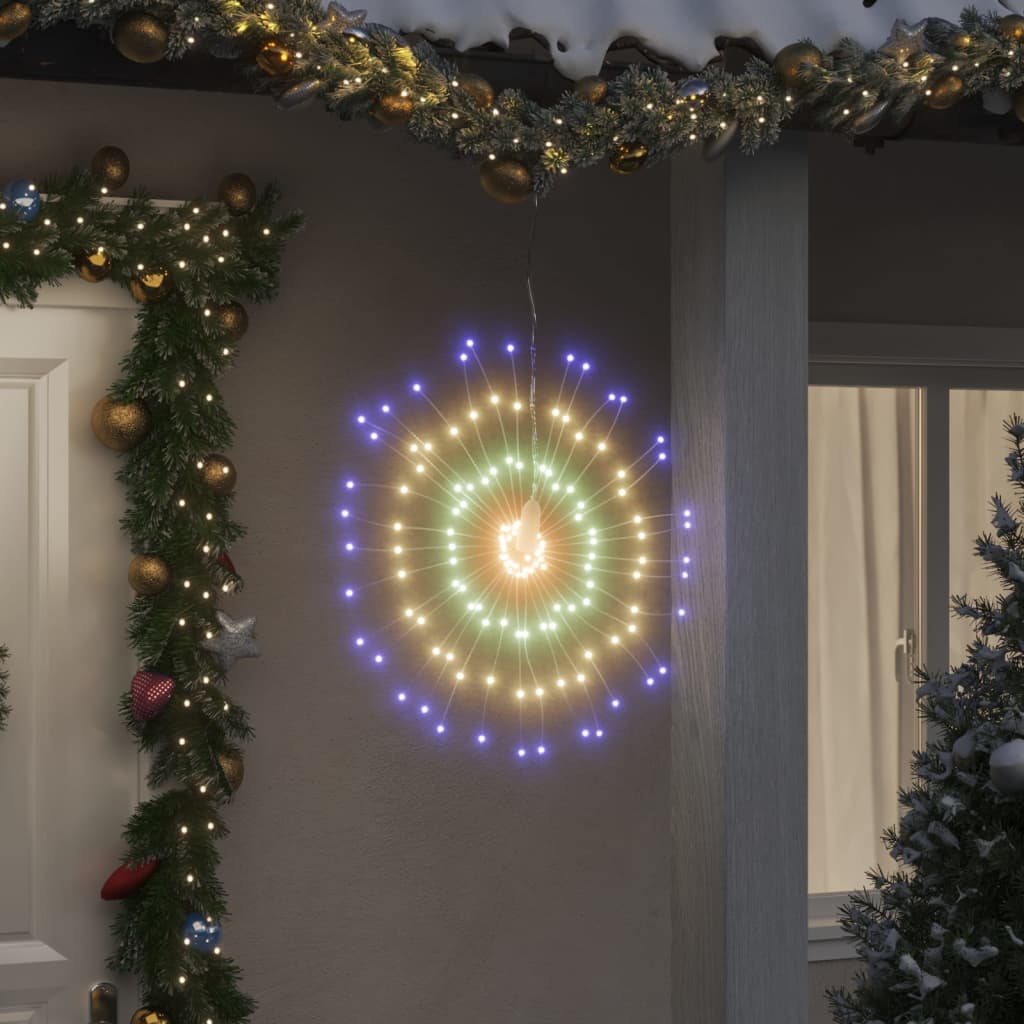 vidaXL Lumină stelară de Crăciun 140 LED-uri 2 buc., multicolor, 17 cm