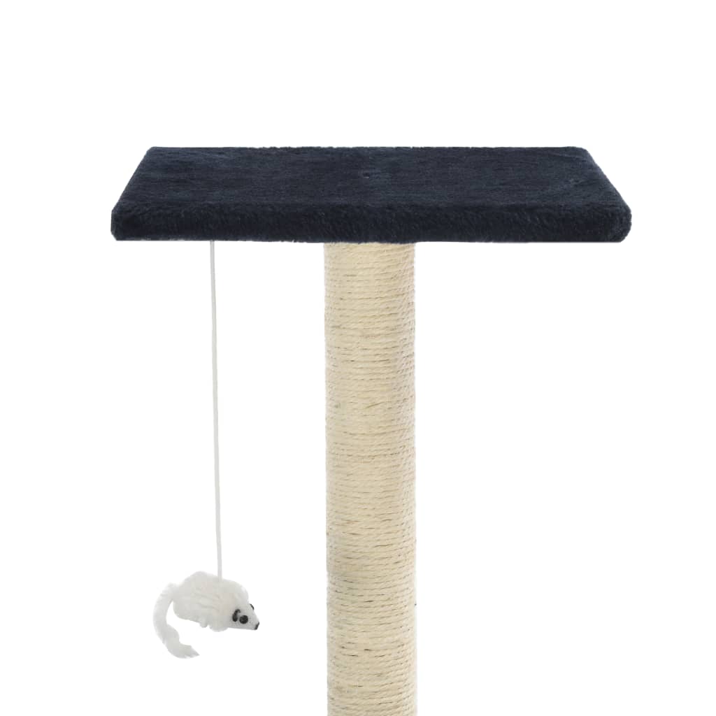 vidaXL Ansamblu pisici, stâlpi din funie sisal, 95 cm Albastru închis