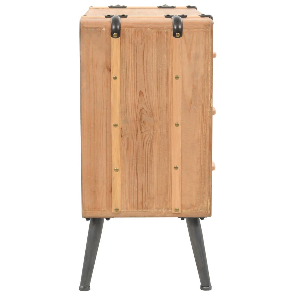 vidaXL Dulap cu sertare, lemn masiv de brad, 91 x 35 x 73 cm