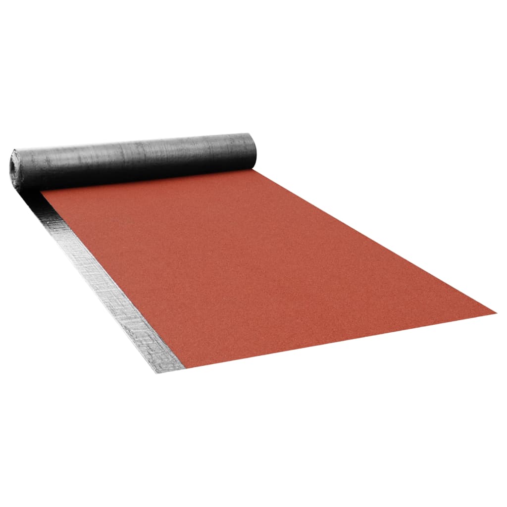 vidaXL Membrană bituminoasă de pâslă pentru acoperiș, roșu 5 m² 1 rolă
