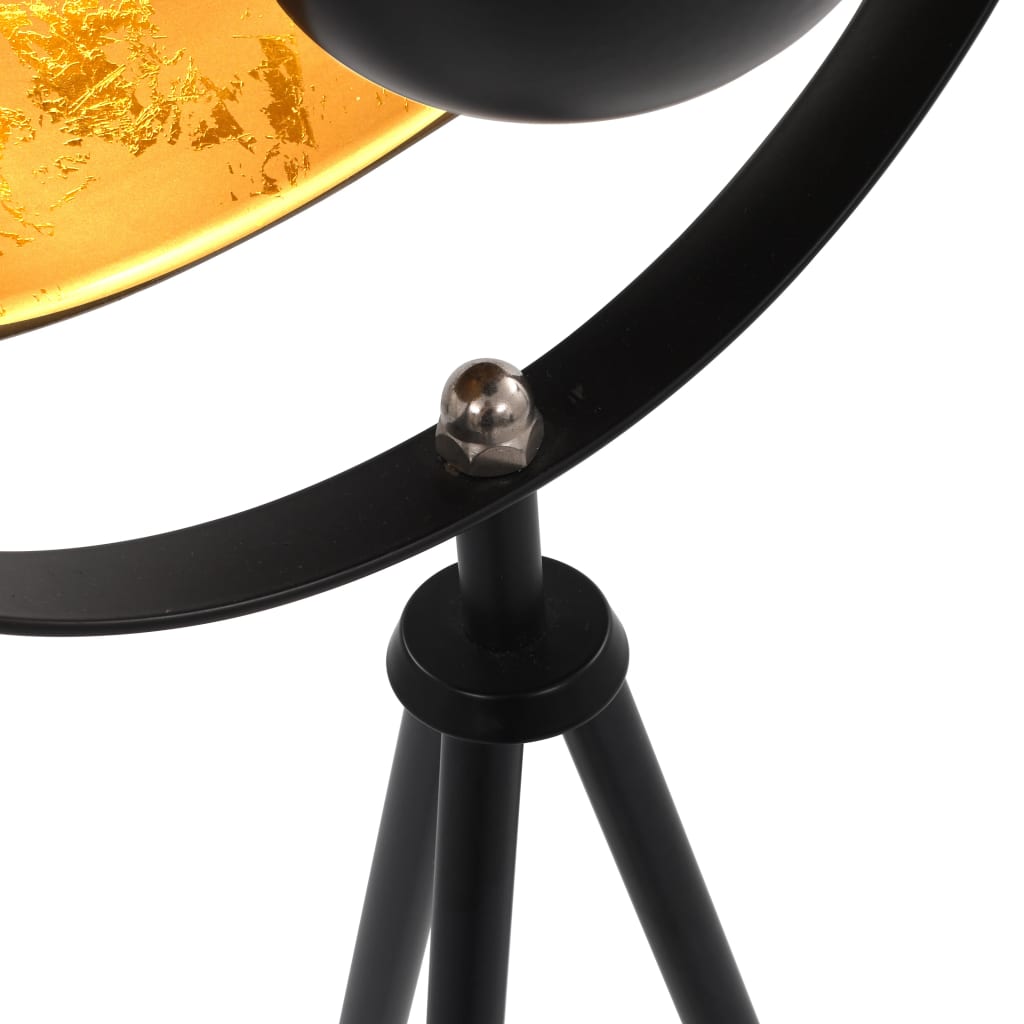 vidaXL Lampă de podea, negru și auriu, 31 cm, E27