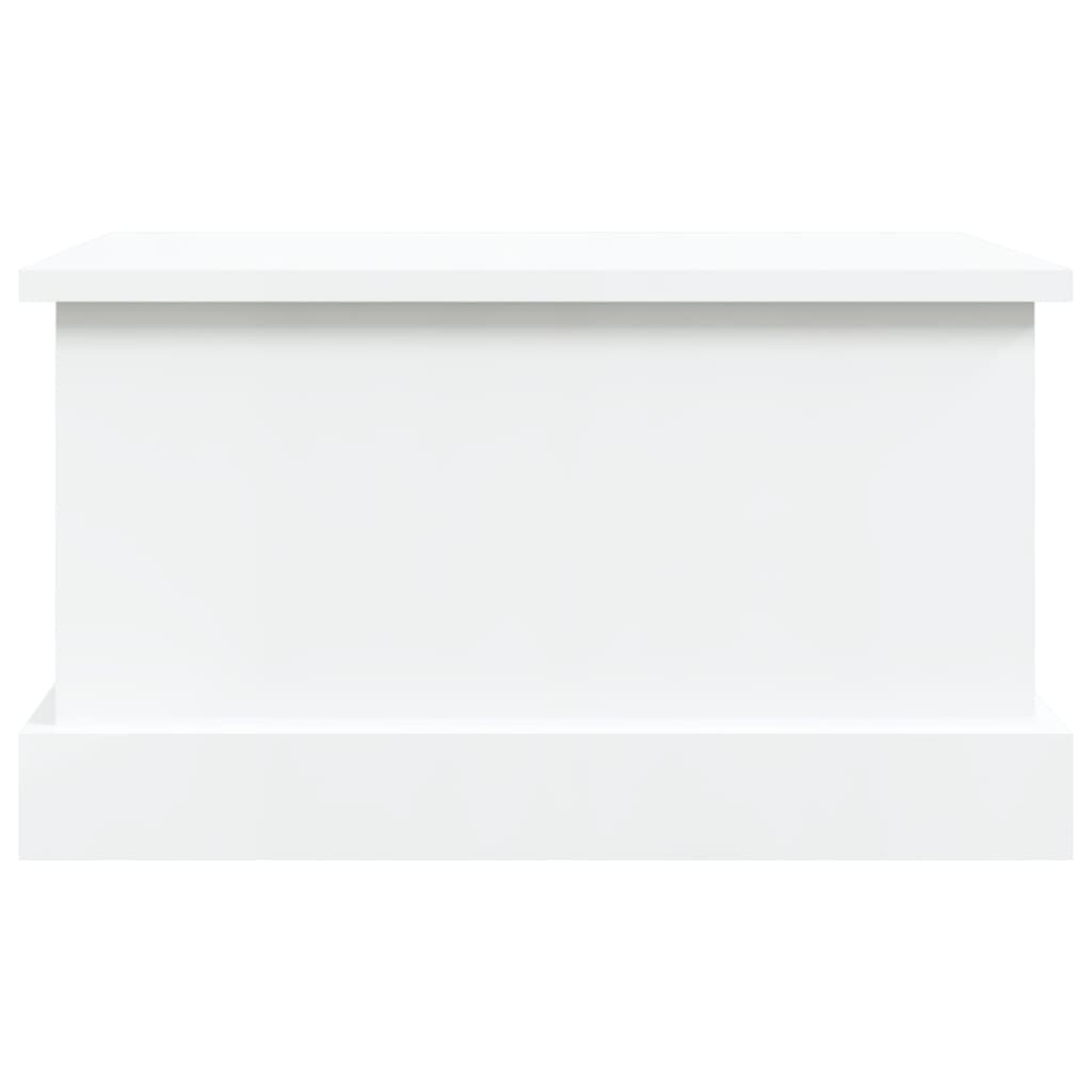 vidaXL Cutie de depozitare, alb extralucios 50x30x28 cm lemn prelucrat
