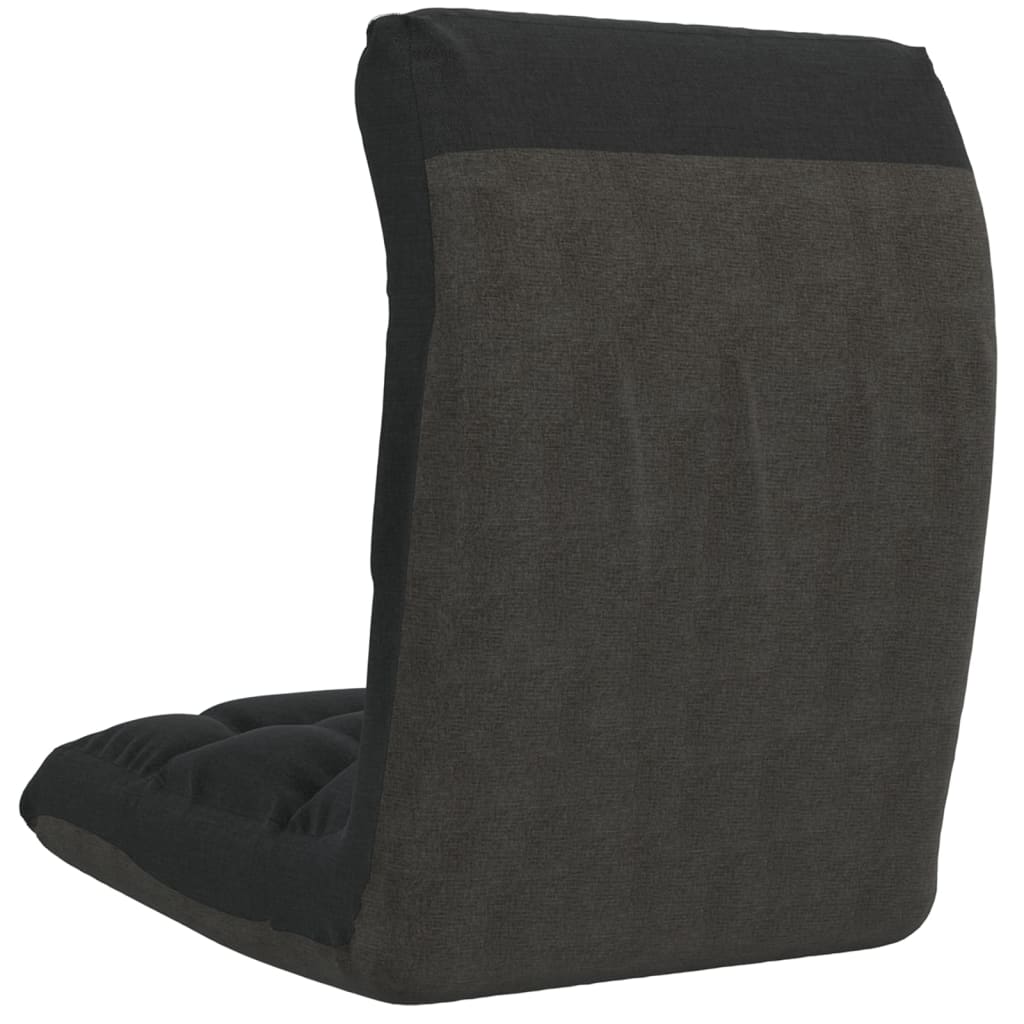 vidaXL Scaun de podea pliabil, negru, material textil