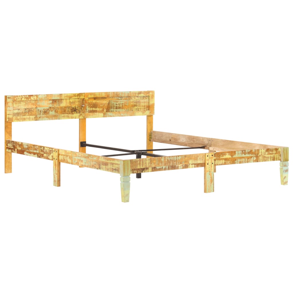 vidaXL Cadru de pat, 180 x 200 cm, lemn masiv reciclat