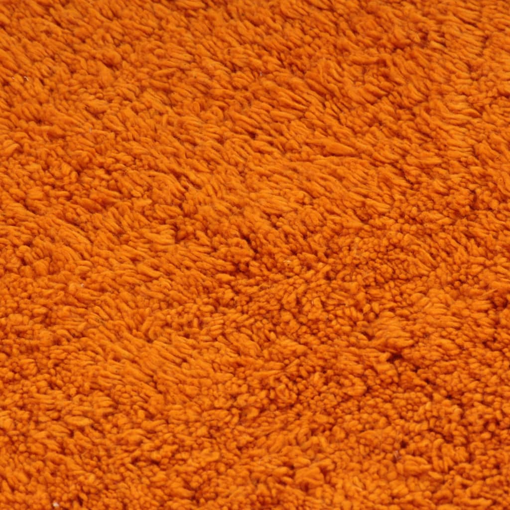 vidaXL Set covorașe de baie, 2 buc., textil, portocaliu