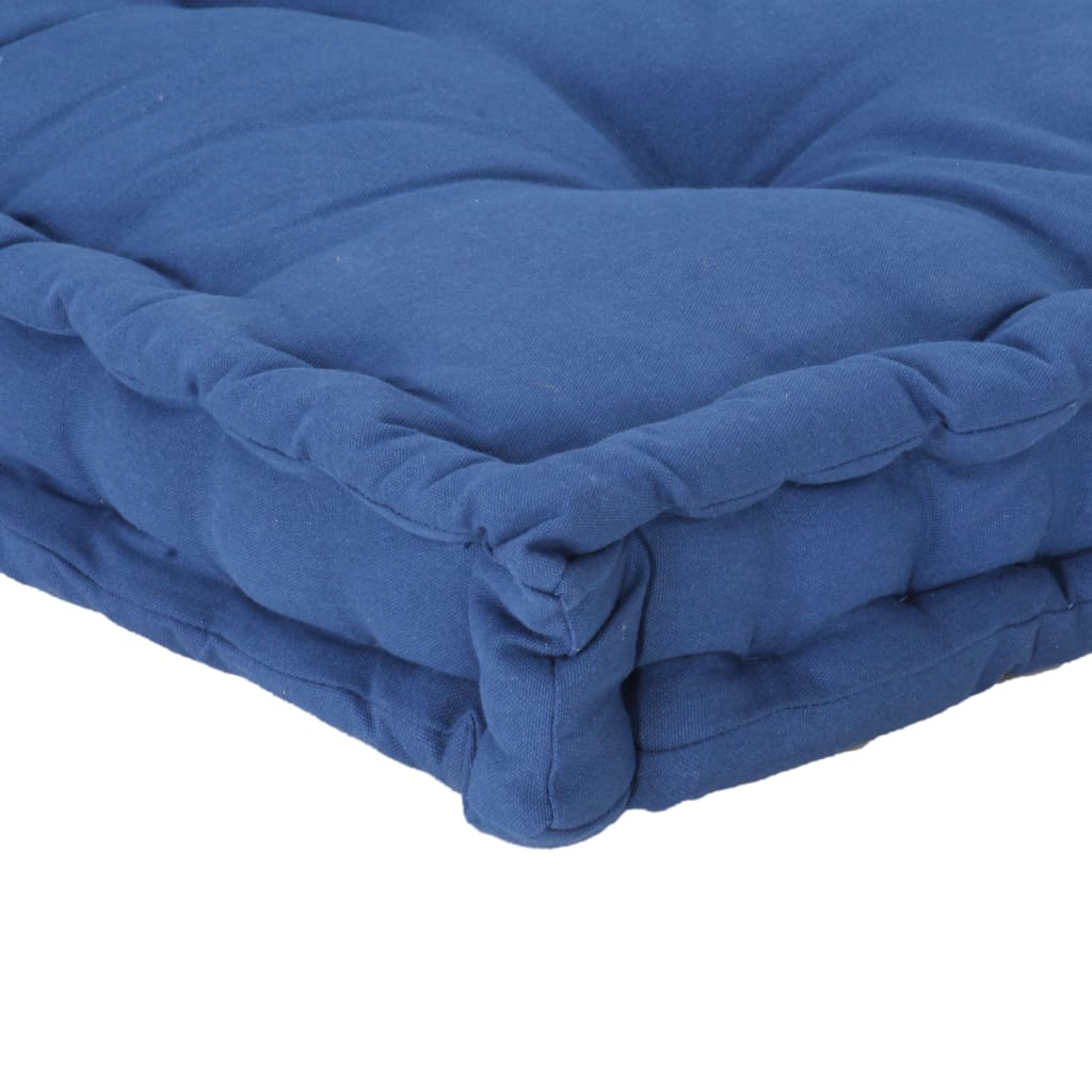 vidaXL Perne pentru canapea din paleți, 2 buc., bleu, bumbac
