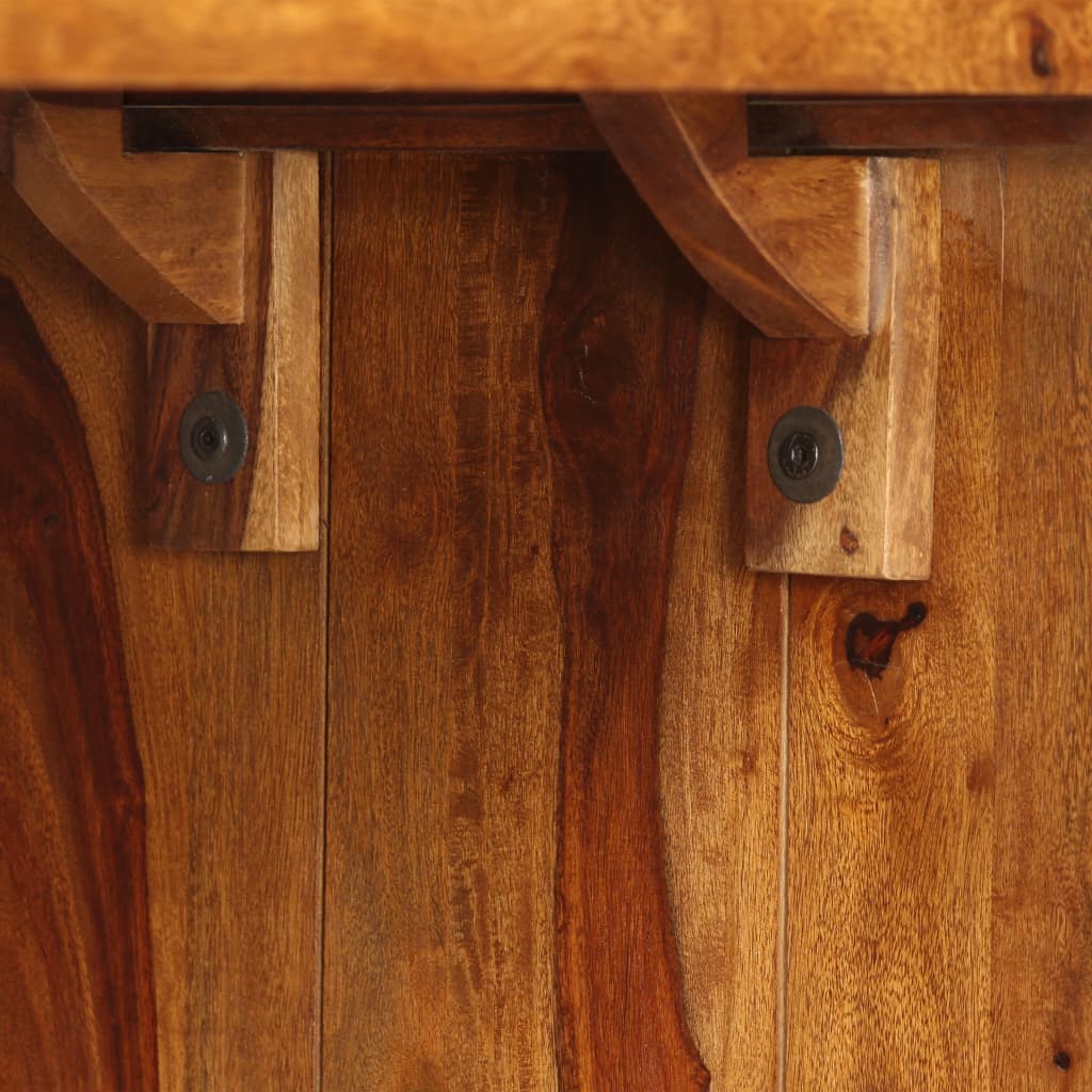 vidaXL Dulap / Birou, maro, lemn masiv de sheesham