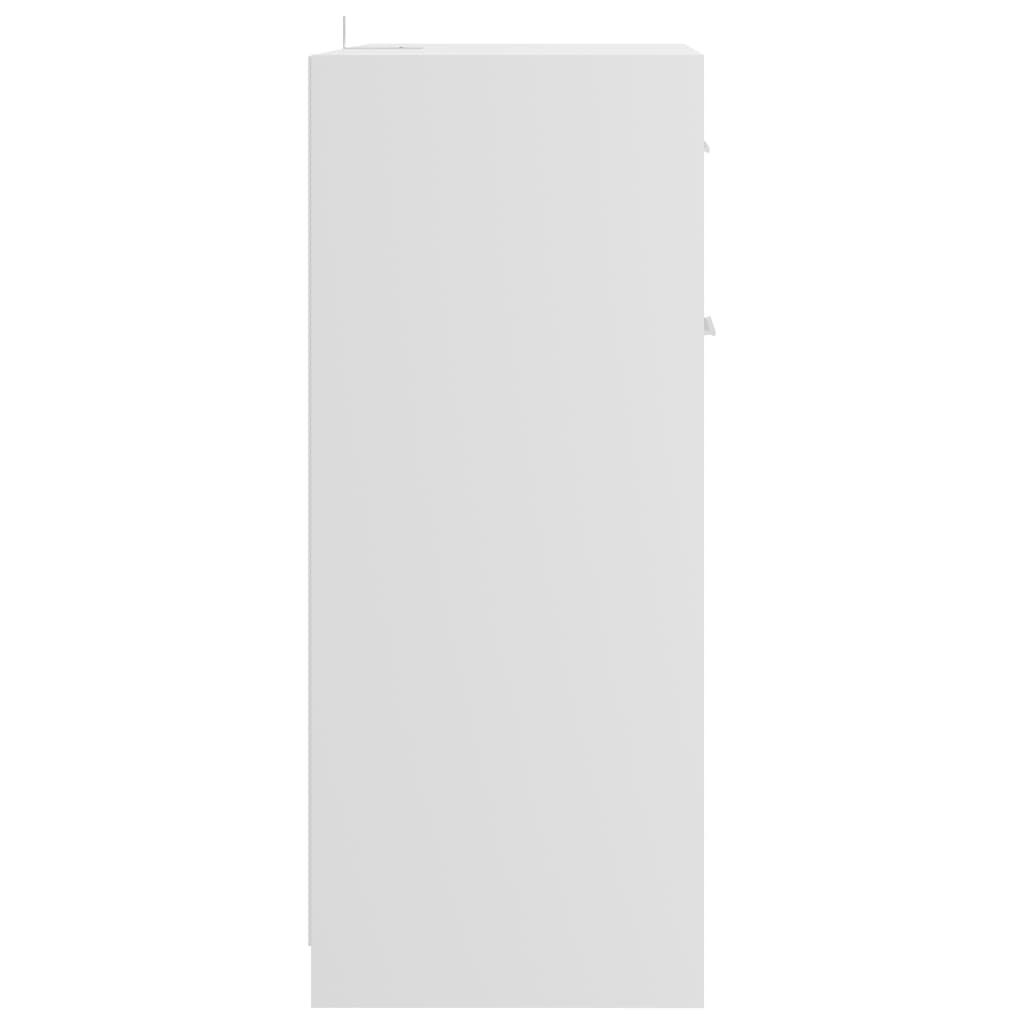 vidaXL Dulap de baie, alb extralucios, 60 x 33 x 80 cm, PAL