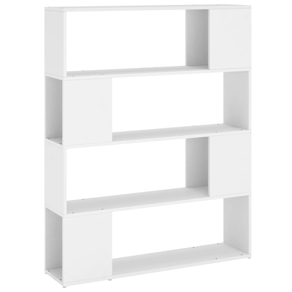 vidaXL Bibliotecă/Separator cameră, alb, 100x24x124 cm