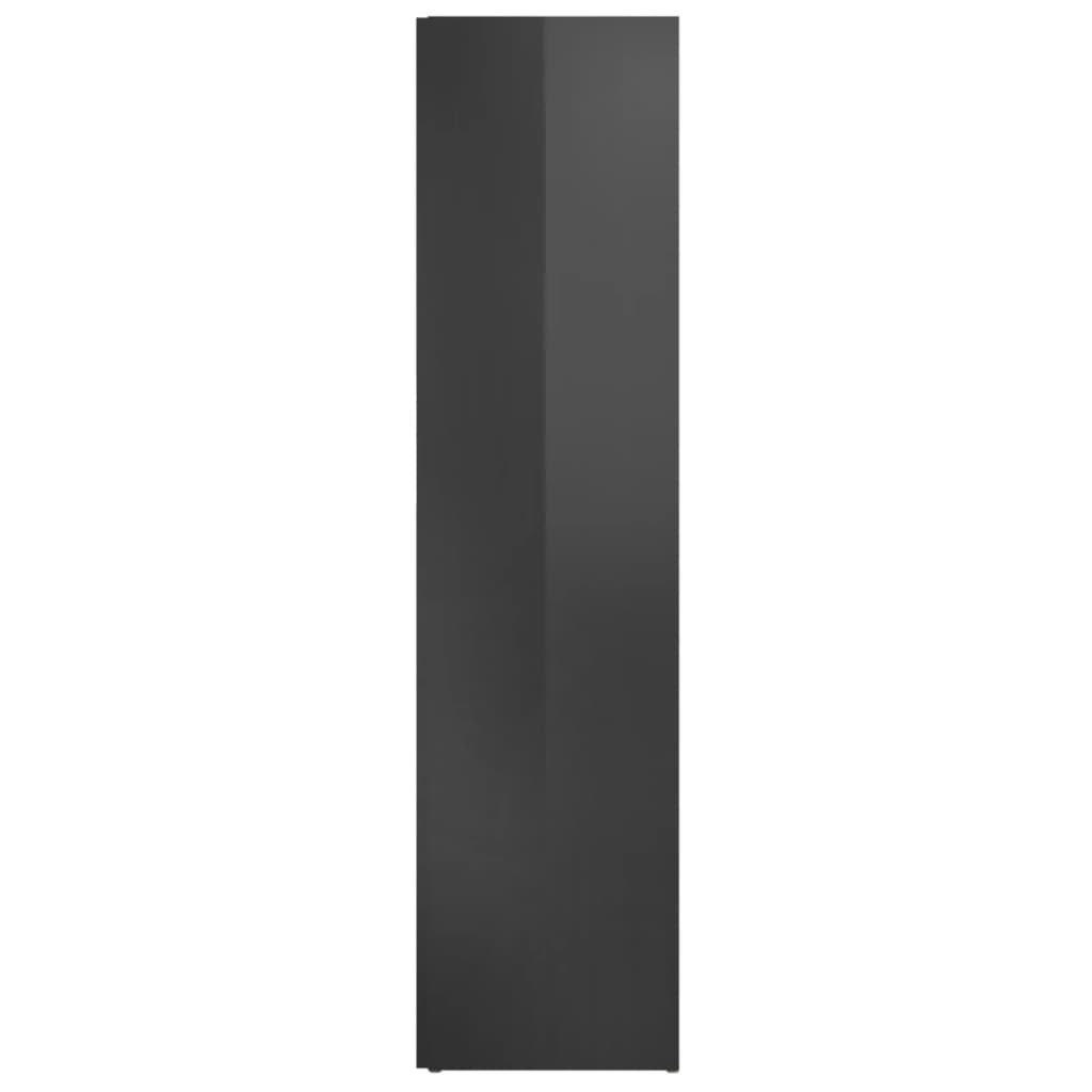 vidaXL Dulap de colț, gri extralucios, 33x33x132 cm, PAL