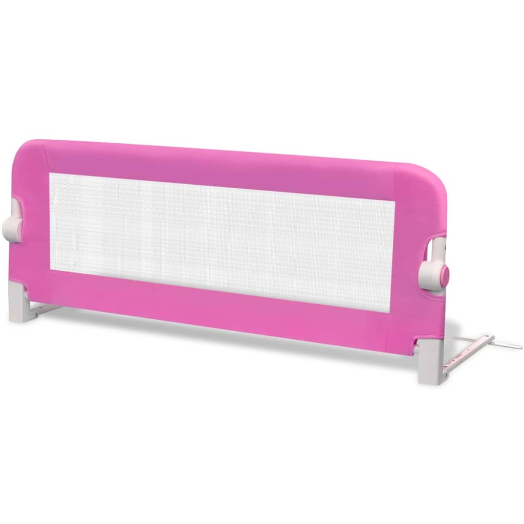 vidaXL Balustradă de protecție pat copii, 2 buc., roz, 102x42 cm