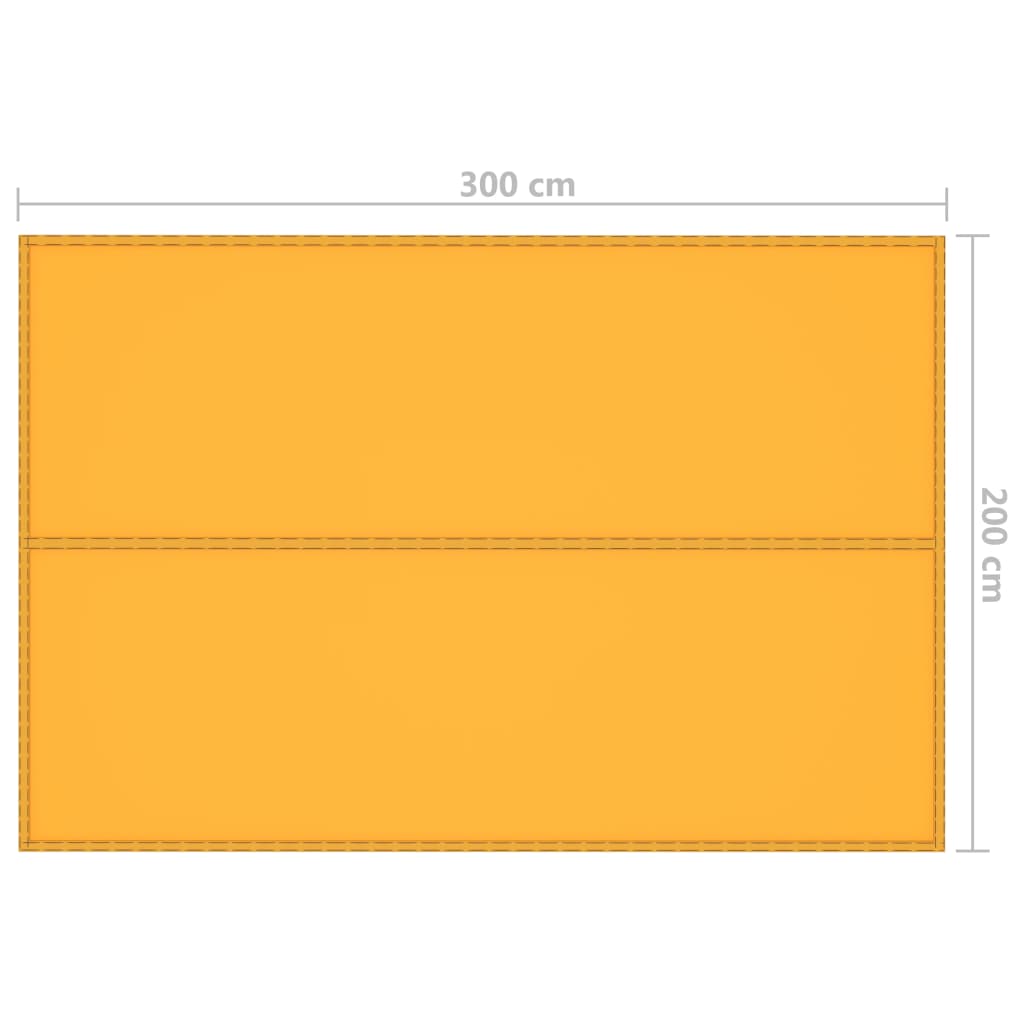 vidaXL Prelată de exterior, galben, 3x2 m