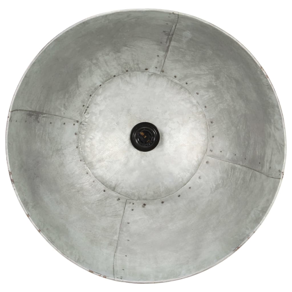 vidaXL Lampă suspendată, 25 W, argintiu, rotund, 48 cm, E27